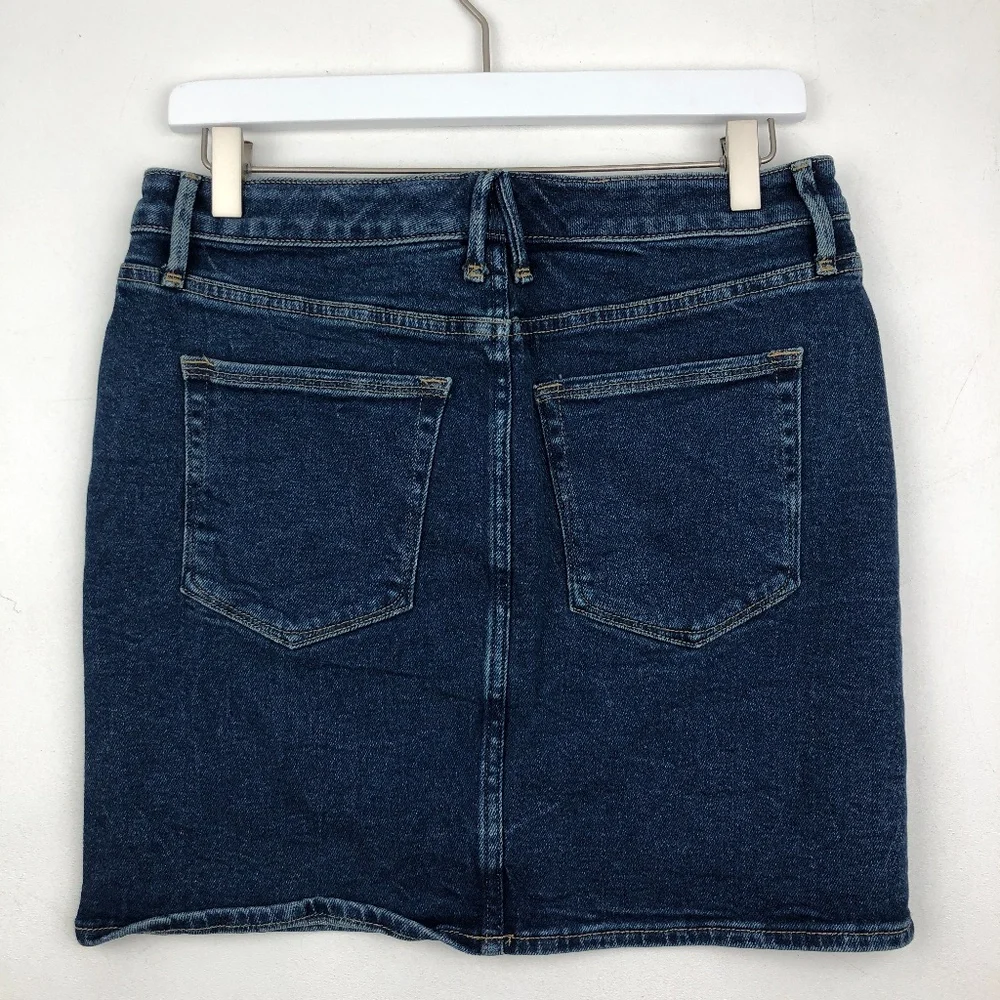 NWT Good American The Denim Mini Skirt - Picture 4 of 6